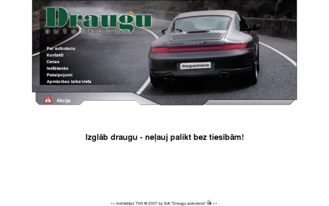 Draugu autoskola, SIA